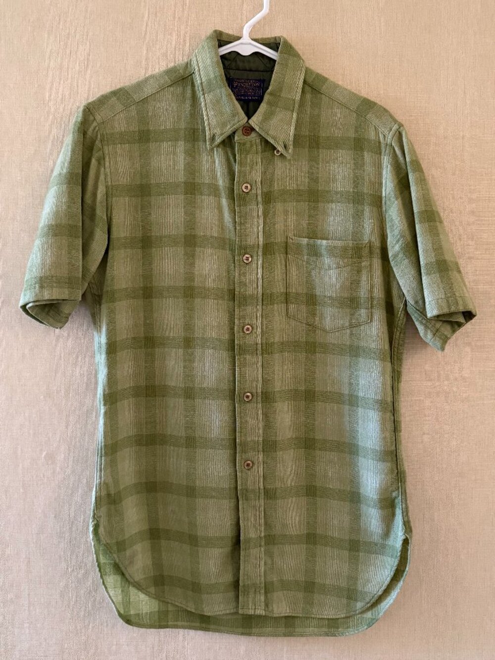 Vintage Pendleton Short-Sleeve Wool Flannel